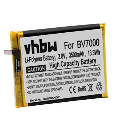 Image de vhbw Batterie Compatible avec Blackview BV7000, BV7000 Pro Smartphone (3500mAh, 3,8V, Li polymère)
