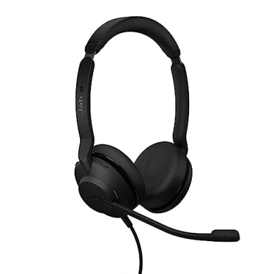 Image de Jabra Evolve2 30 SE Micro casque filaire stéréo à réduction de bruit avec technologie d’appel 2 microphones et câble USB A Certifié MS Teams, compatible toutes les autres plateformes Noir