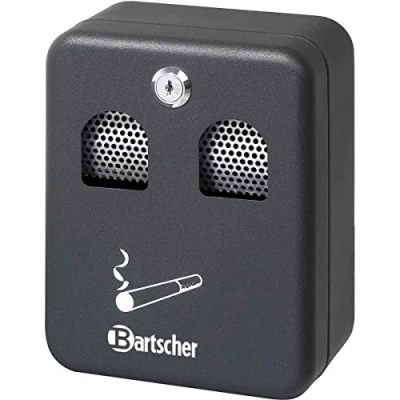 Image de Bartscher 860000 Cendrier mural Noir
