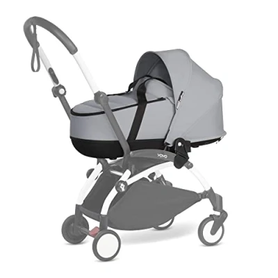 Image de Babyzen Nacelle YOYO, Stone Comprend Un Double Matelas épais, Une Coque et Capote ventilées Nécessite Cadre YOYO2 (Vendu séparément)