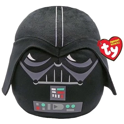 Image de Ty Star Wars Squis a boos Coussin Darth Vader 20 cm TY39258 Noir Dès 3 ans