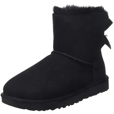 Image de UGG Mini Bailey Bow II, Bottes Classiques. Femme, Noir, 38 EU