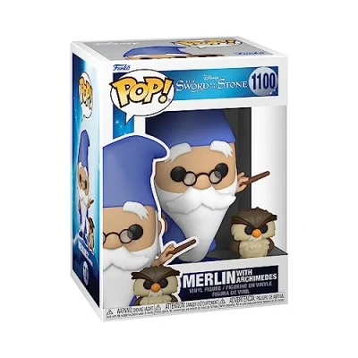 Image de L&#039;Épée dans la Pierre Merlin avec Archimède Pop! Vinyle