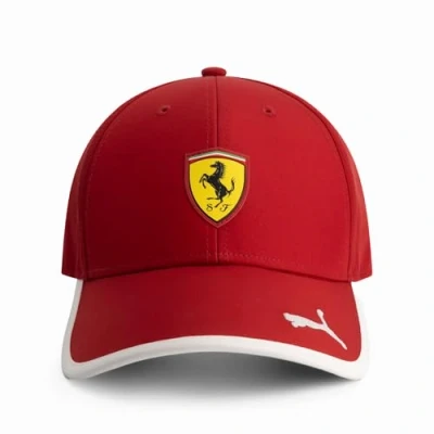 Image de PUMA Scuderia Ferrari F1 Casquette Logo Classique Rouge Taille Unique
