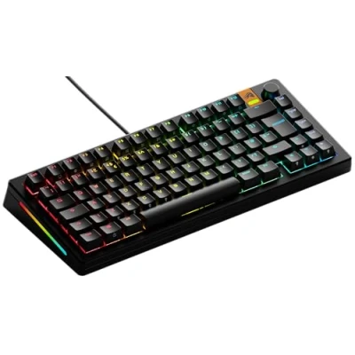 Image de Glorious Gaming GMMK 3 HE: Clavier réactif, Effet Hall, taux de Polling 8K, switches MX et magnétiques (Hot Swap), 75%, Joints modulaires, Capuchons doubleshot PBT, Anglaise QWERTY Noir