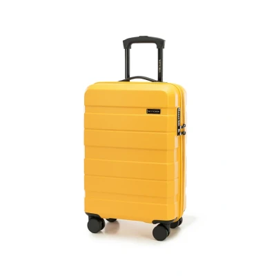Image de WITTCHEN COMODO Line Petite Valise Bagages à Main Cabine de Voyage Bagage Rigide en ABS Serrure TSA Taille S Jaune