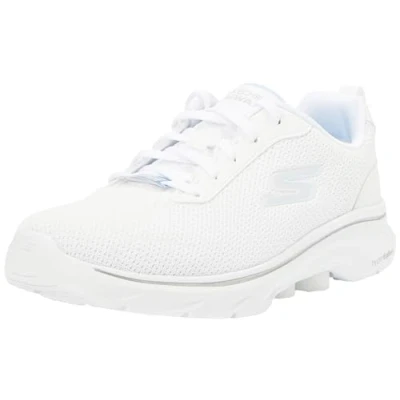 Image de Skechers Performance GO WALK 7 LACE UP Chaussures de course, Femme, Taille: 41, White Tissu / matière synthétique