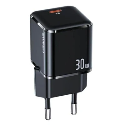 Image de Usams Ład. Siec. 1Xusb C T45 Mini 30W(Only Head) Pd3.0 Fast Charging Czarny/Black Cc148Tc01 (Us Cc148)