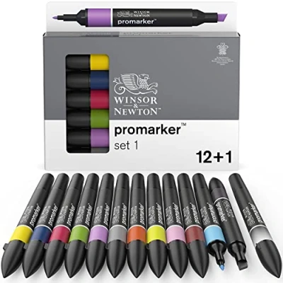 Image de Winsor &amp; Newton Promarker Set de 12+1 1
