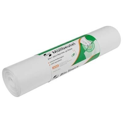 Image de DEISS FIRST PLUS En polyéthylène basse densité 1A, 80 l, blanc, 50 pièces/rouleau