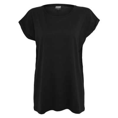 Image de Urban Classics Extended Shoulder Tshirt basique, Femme, Taille: XS, Black