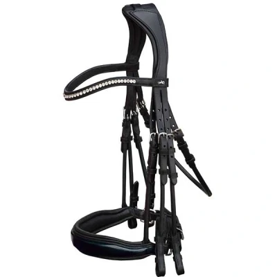 Image de Schockemöhle Ensemble Bride Classic Line Venice Noir/Patent/Argent Cob