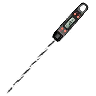 Image de CGZZ Thermometre cuisine, thermomètre à viande, lecture instantanée de 5 secondes avec bouton C / F pour cuisson numérique, grill,barbecue, Pratique