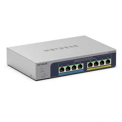 Image de NETGEAR (MS108TUP) Smart switch Multi Gigabit Ethernet Ultra60 PoE 8 ports Manageable, avec 4 PoE++ et SFP+ 230 W, administration dans le cloud Insight en option,bureau ou rack