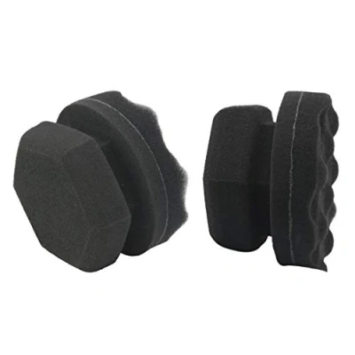 Image de freneci 2PC 8cm Car Care Applicator Pad Tire Dressing Curved Foam Sponge Pads