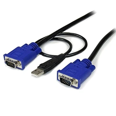 Image de Câble pour Switch KVM VGA avec USB 2 en 1 STARTECH 3m Noir