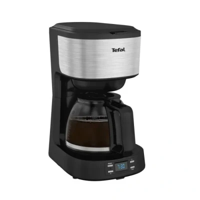 Image de TEFAL Cafetière Filtre inox programmable 1,2L, 8 à 12 tasses, Ecran Led, permanent, Maintien au chaud, Equinox CM520D10