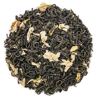Image de Oriarm 250g / 8.82oz Thé Vert au Jasmin Bi Tan Piao Xue Yuqian 3rd Grade Mao Feng Chinese Green Tea with Jasmine Flowers Naturally High Mountain Grown