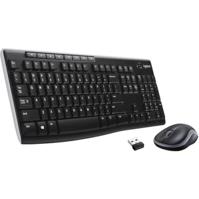 Image de Logitech MK270 Combo Clavier et Souris Sans Fil pour Windows, Allemand QWERTZ Noir
