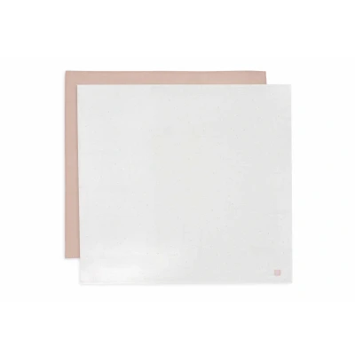 Image de Jollein Lot de 2 langes en mousseline pour bébé Twinkling, rose sauvage 115 x cm 100% coton Lingettes Certifiées Oeko Tex