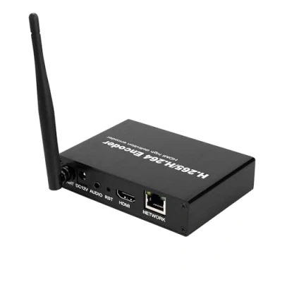 Image de EXVIST H.265 1080P WiFi HDMI Video Encoder W/SD Card Slot Max 128G DDNS HTTP RTMP RTSP TS UDP Hikvision Private Protool pour IPTV Live Streaming sur Youtube Facebook Vimeo etc.