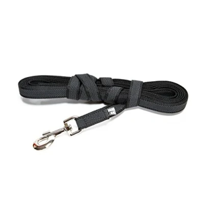 Image de Julius K9 216GM S5 Laisse antidérapante Color &amp; Gray avec poignée, 20 mm x 5 m, Noir Gris