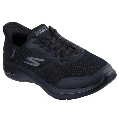 Image de Skechers Femme Go Walk Arch Fit 2.0 Valencia Basket, Noir, 39.5 EU