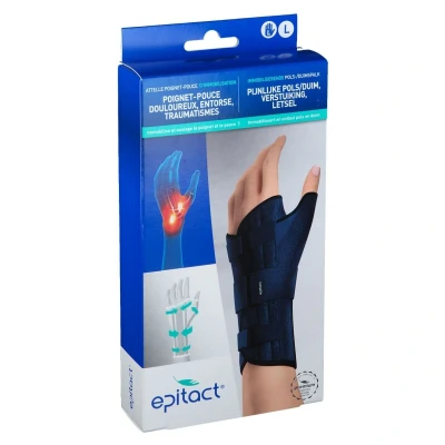 Image de Epitact Attelle Poignet Pouce d&#039;Immobilisation Gauche Large 1 pièce