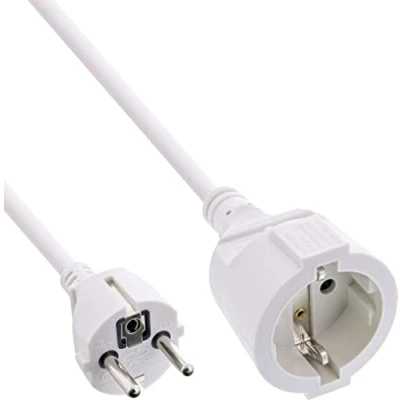 Image de Rallonge électrique type F avec sécurité enfant Blanc 7 m 1 pièce