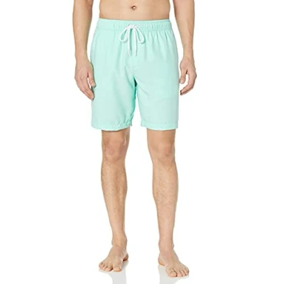 Image de Amazon Essentials Short De Bain 22,9 cm À Séchage Rapide Et Coupe Décontractée couleurs abandonnées Homme, Vert Menthe, S