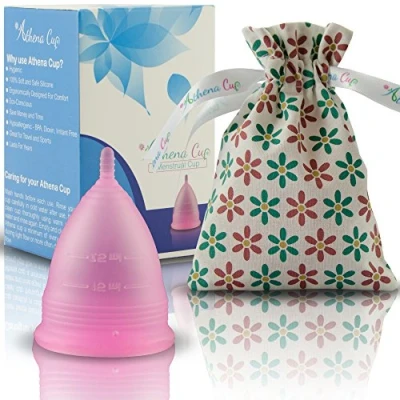 Image de Athena Cup La Coupe Menstruelle Plus Recommandée Comprend Un Sac Offert Taille 1, Rose Transparent