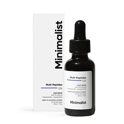 Image de Minimalist Sérum de nuit multipeptide pour une peau jeune et intemporelle 30 ml boosting, hydratant réparateur Transparent (1 pièce)