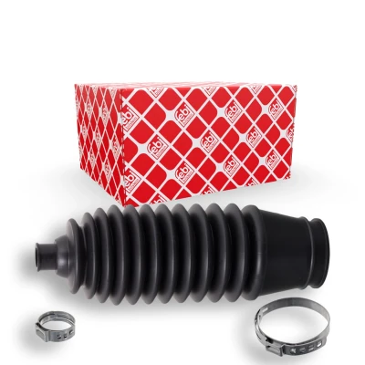 Image de FEBI BILSTEIN 101866 Jeu de joints soufflets, direction Thermoplastique Essieu avant droit avec colliers SUZUKI: SWIFT 3, OPEL: Agila B