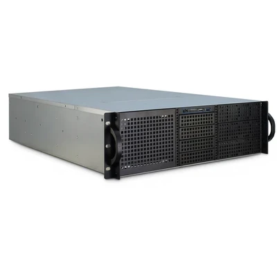 Image de Inter Tech 3U 30255 Support Noir, Acier inoxydable Neuf