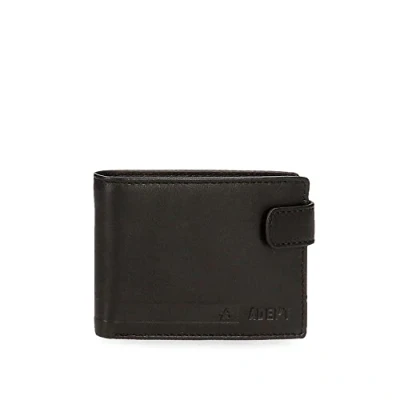 Image de joumma bags,s.l. Adept Alan Portefeuille Horizontal avec Fermeture à clic Noir 11 x 8,5 1 cm Cuir, Noir,