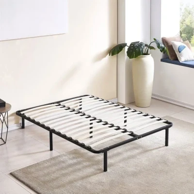 Image de SAMPUR Sommier OrthoFlex 140x190 cm 7 Pieds Inclus Résistant et Confortable Zone Lombaire renforcée Cadre métal laqué époxy Montage Rapide Facile (avec Pied)