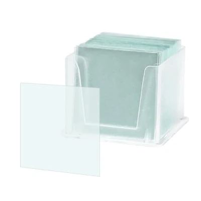 Image de 100 Pièces Verre Transparent Coverslips,Microscope en pour Lames Coverslips,Clear Square Microscope Cover Slips with 0.130.17mm Thickness,Protège microscopes,pour Le Microscope(24mm*24mm)