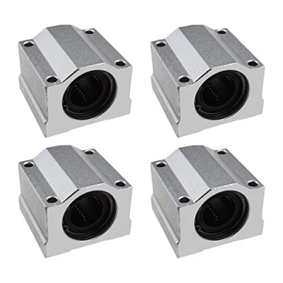 Image de YINETTECH SCS20UU Lot de 4 roulements à billes linéaires pour imprimante 3D CNC 20 mm alésage 50 longueur