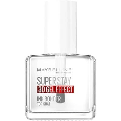 Image de Maybelline New York Super Stay Ink Bonder Vernis de finition effet gel 3D, longue durée, brillance extrême, jusqu&#039;à 14 jours, 12 ml