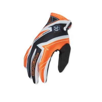 Image de O&#039;NEAL Gants de vélo et Motocross MX MTB Enduro Motorcycle Léger Design Simple pour Une Sensation optimale sur Le Guidon Vault Glove Racewear Adulte Noir Orange Taille M