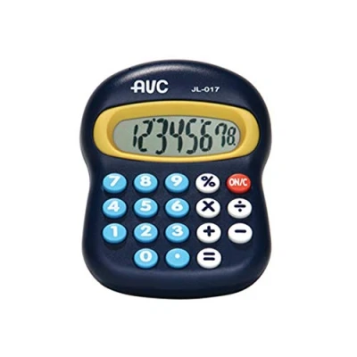 Image de AVC Calculatrice de poche 8 chiffres, format 93 x 118 39 mm, couleur bleue
