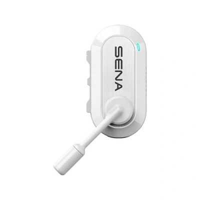 Image de SENA BiKom 20 Système de Communication Mesh pour activités en Plein air, léger ne pesant Que grammes (Blanc, Pack Simple)