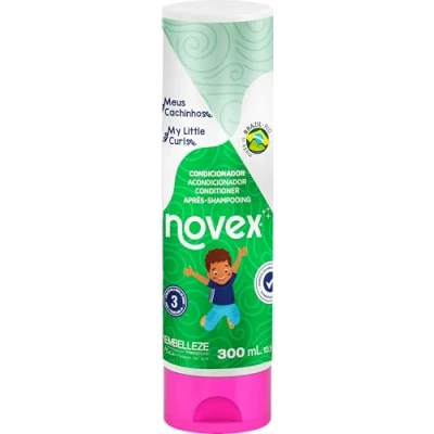 Image de Novex Après shampooing My Little Curls pour Enfants à partir de 3 ans, Démêle en Douceur et Aide Réduire les Frisottis, Hydrate Cheveux Définir Boucles, 300 ml.