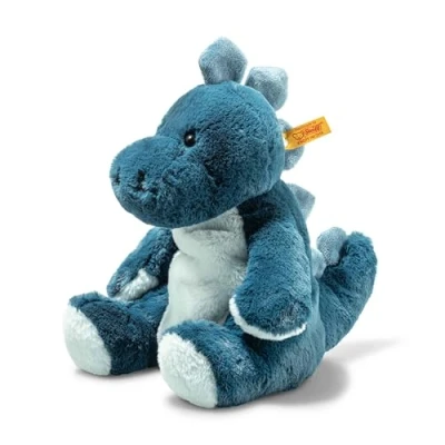 Image de Steiff Spott Stegosaurus Soft Cuddly Friends, Doudou Dinosaure, pour Jouer et se blottir, en Peluche Douce Une Peau de bébé, Lavable Machine