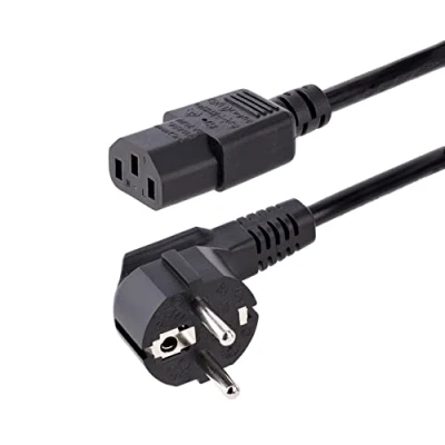 Image de StarTech 1,0m(3ft) Computer Power Cord, 18AWG, EU Schuko to C13 10A 250V, Black Replacement AC