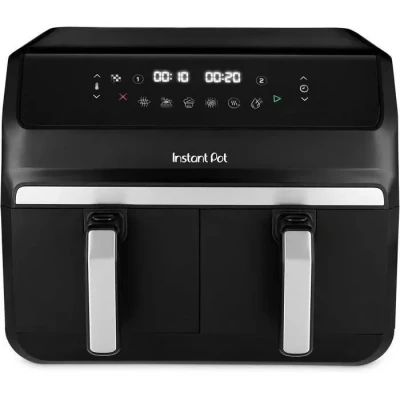 Image de Instant Pot Vortex Dual 8L Friteuse sans Huile, Noir, 8 en 1 Programmes Intelligents avec SyncCook et SyncFinish