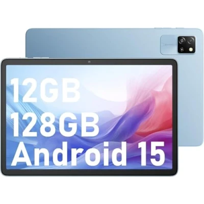 Image de Blackview Tab60 WiFi Tablette Android 15, Taclite avec 12Go+128Go(2To TF), Octa Core,WiFi 6, 10 Pouces 5100mAh 8MP+5MP Widevine L1 GMS, BT5.2 (Blue)