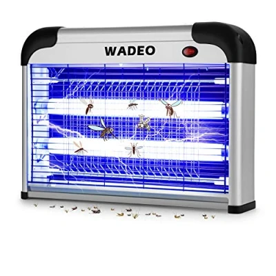 Image de Lampe Anti Moustique Electrique, WADEO Intérieur et Extérieur Tue Mouches 20W UV LED, Piège à Tueur pour Maison Bureau, Efficace Portée 50 150m²