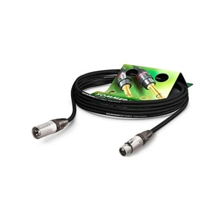 Image de Sommer Cable AES/EBU DMX512 110 Ohms SC Binary 234 MKII XLR male 3 points Neutrik NC3MXX / femelle NC3FXX, Noir (30m)