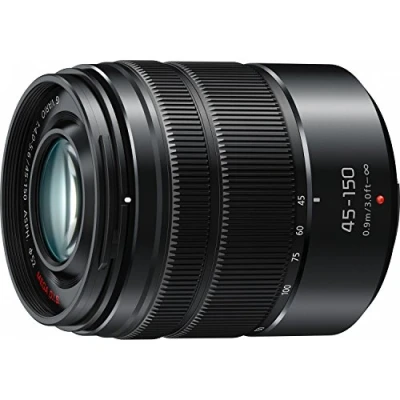 Image de PANASONIC LUMIX G Vario LENTILLE, 35 100 mm, F4.0 5.6 ASPH., Micro Quatre Tiers sans MIROR, Mega Optique I.S., H FS35100K (USA Noir)